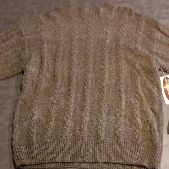 NWT. Men's Cozy Crewneck Sweater - Taupe. XXL - Picture 2 of 12
